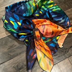 Western Wild Rag Neck Scarf 38 x 38 polyester